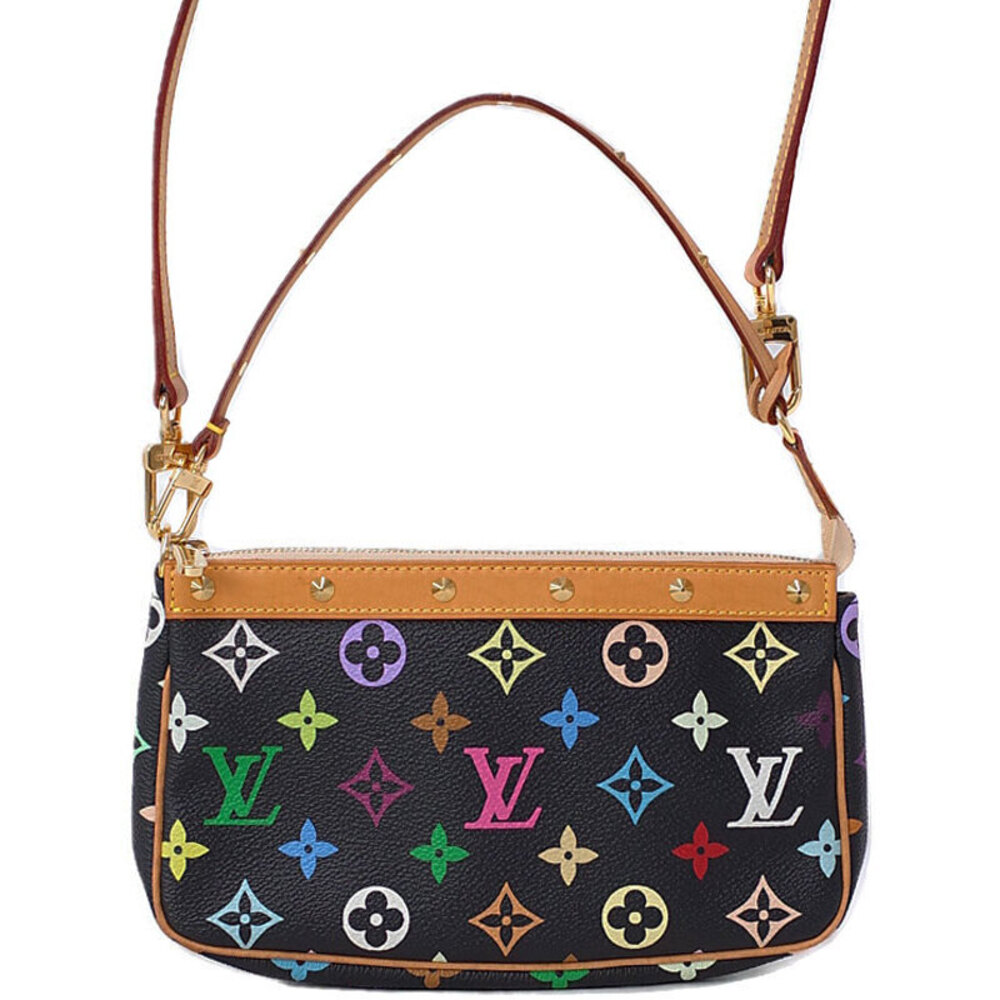 Louis Vuitton Monogram Multicolore Multicolor Pochette Accessoires Bag Strap